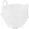 Vintiquewise Decorative Round Wicker Woven Rope Storage Blanket Basket with Braided Handles - Large QI003835.L - alternate 2